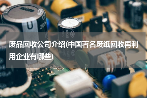 废品回收公司介绍(中国著名废纸回收再利用企业有哪些)