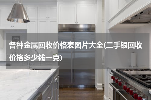 各种金属回收价格表图片大全(二手银回收价格多少钱一克)