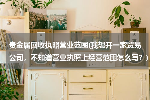 贵金属回收执照营业范围(我想开一家贸易公司，不知道营业执照上经营范围怎么写？)