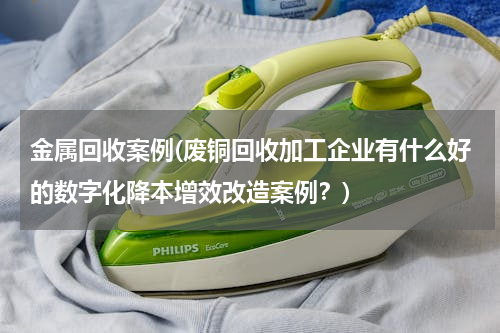 金属回收案例(废铜回收加工企业有什么好的数字化降本增效改造案例？)