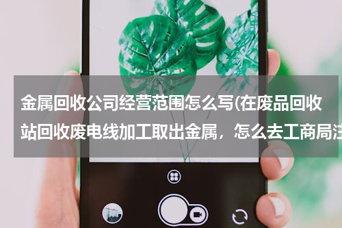 金属回收公司经营范围怎么写(在废品回收站回收废电线加工取出金属，怎么去工商局注册，经营范围怎么写。)