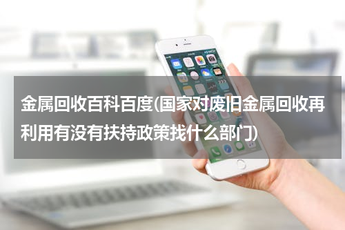 金属回收百科百度(国家对废旧金属回收再利用有没有扶持政策找什么部门)